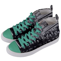1927 Solvay Conference On Quantum Mechanics Women s Mid-top Canvas Sneakers by thearts