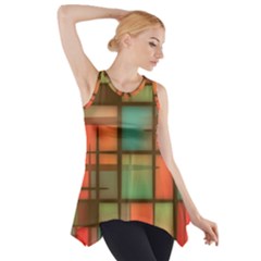 Background Abstract Colorful Side Drop Tank Tunic by Nexatart