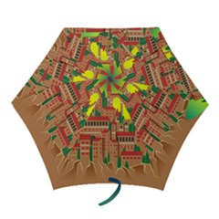 Mountain Village Mountain Village Mini Folding Umbrellas by Nexatart