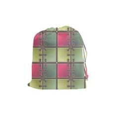 Seamless Pattern Seamless Design Drawstring Pouches (medium)  by Nexatart
