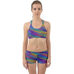 Colorful Background Back Web Sports Bra Set by Nexatart