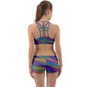 Colorful Background Back Web Sports Bra Set View2