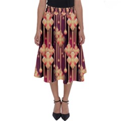 Seamless Pattern Patterns Perfect Length Midi Skirt by Nexatart