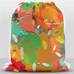 Background Colorful Abstract Drawstring Bag (large) by Nexatart