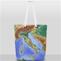 Italy Alpine Alpine Region Map Full Print Rope Handle Tote (Small) View2