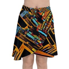 City Scape Chiffon Wrap by NouveauDesign