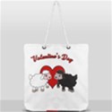 Valentines day - Sheep  Full Print Rope Handle Tote (Large) View1