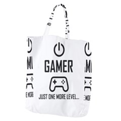 Gamer Giant Grocery Zipper Tote by Valentinaart
