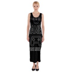 Gamer Fitted Maxi Dress by Valentinaart
