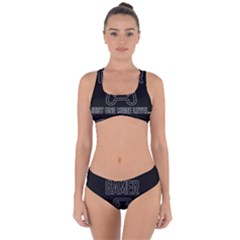 Gamer Criss Cross Bikini Set by Valentinaart
