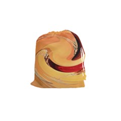 Spiral Abstract Colorful Edited Drawstring Pouches (small)  by Nexatart