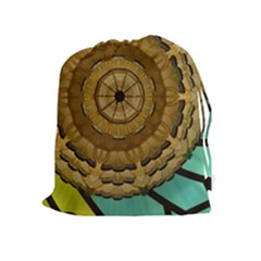 Kaleidoscope Dream Illusion Drawstring Pouches (extra Large) by Nexatart