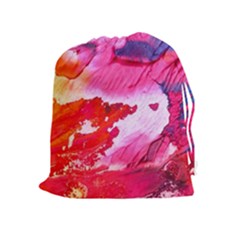 Abstract Art Background Paint Drawstring Pouches (extra Large) by Nexatart