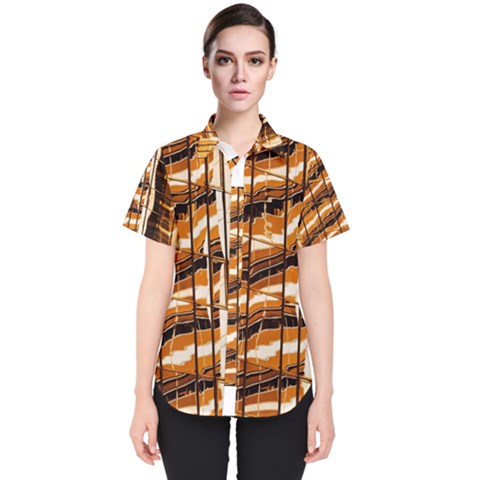 Abstract Architecture Background Women s Short Sleeve Shirt by Nexatart