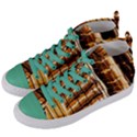Abstract Architecture Background Women s Mid-Top Canvas Sneakers View2