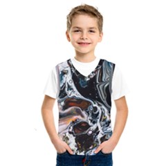 Abstract Flow River Black Kids  Sportswear by Nexatart