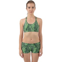Geological Surface Background Back Web Sports Bra Set by Nexatart
