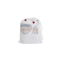 Cute Tea Drawstring Pouches (xs)  by Valentinaart