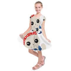 Feminist Cat Kids  Short Sleeve Dress by Valentinaart