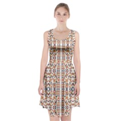 Multicolored Geometric Pattern  Racerback Midi Dress by dflcprints