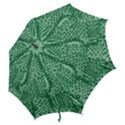 Knitted Wool Square Green Hook Handle Umbrellas (Small) View2