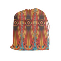 Geometric Extravaganza Pattern Drawstring Pouches (extra Large) by linceazul
