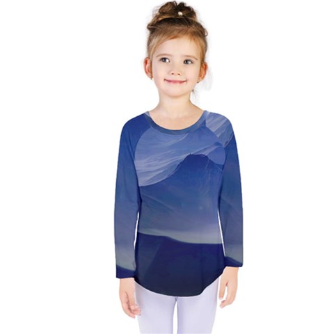 Planet Discover Fantasy World Kids  Long Sleeve Tee by Nexatart