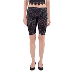 Abstract Collage Patchwork Pattern Yoga Cropped Leggings by dflcprints