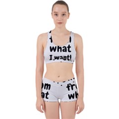 Save Me From What I Want Work It Out Sports Bra Set by Valentinaart