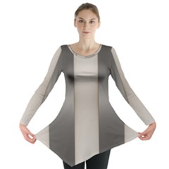 Wall Steel Ivory Creative Texture Long Sleeve Tunic  by Nexatart