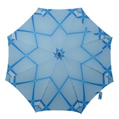 Background Light Glow Blue Hook Handle Umbrellas (large) by Nexatart