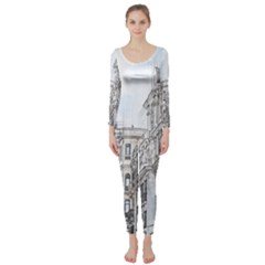 Architecture Building Design Long Sleeve Catsuit by Nexatart
