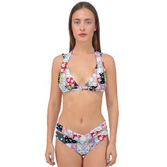 Dino Quilt Double Strap Halter Bikini Set by snowwhitegirl