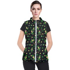 St Patricks Day Pattern Women s Puffer Vest by Valentinaart