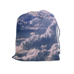 In The Clouds Drawstring Pouches (extra Large) by snowwhitegirl