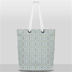 Vintage Ornate Pattern Full Print Rope Handle Tote (small) by dflcprints