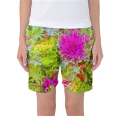 Colored Plants Photo Women s Basketball Shorts by dflcprints