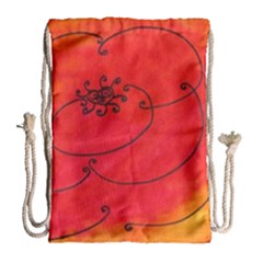 Flower Drawstring Bag (large) by snowwhitegirl