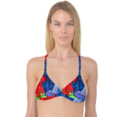 Hair Dryer Jelly Fish Reversible Tri Bikini Top by snowwhitegirl