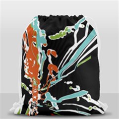 Multicolor Abstract Design Drawstring Bag (small) by dflcprints