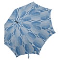 Blue Monochrome Geometric Design Hook Handle Umbrellas (Large) View2