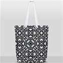 Black And White Geometric Pattern Full Print Rope Handle Tote (Small) View2