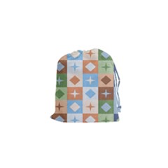 Fabric Textile Textures Cubes Drawstring Pouches (xs)  by Nexatart