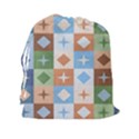 Fabric Textile Textures Cubes Drawstring Pouches (XXL) View2