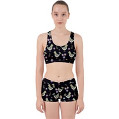 Easter Pattern Work It Out Sports Bra Set by Valentinaart