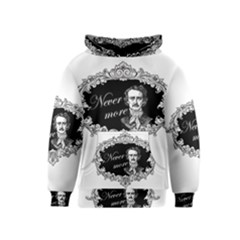 Edgar Allan Poe  - Never More Kids  Pullover Hoodie by Valentinaart