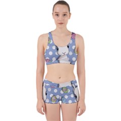 Easter Bunny  Work It Out Sports Bra Set by Valentinaart