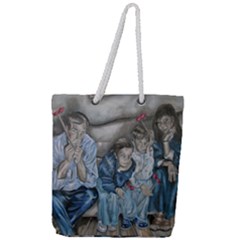 The Nobodies Full Print Rope Handle Tote (large) by redmaidenart