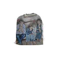 The Nobodies Drawstring Pouches (medium)  by redmaidenart