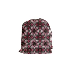 Oriental Ornate Pattern Drawstring Pouches (small)  by dflcprints